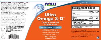 NOW Ultra Omega 3-D - supplement