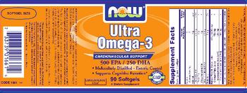 NOW Ultra Omega-3 - supplement