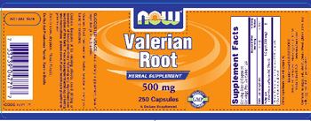 NOW Valerian Root 500 mg - supplement