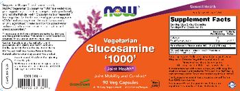 NOW Vegetarian Glucosamine '1000' - supplement