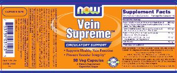 NOW Vein Supreme - supplement