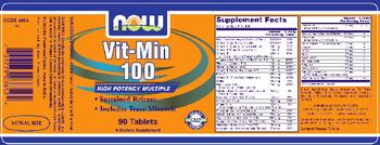 NOW Vit-Min 100 - supplement