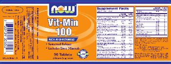 NOW Vit-Min 100 - supplement