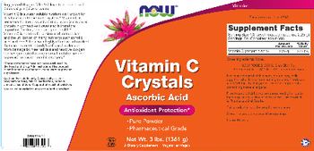 NOW Vitamin C Crystals - supplement