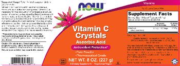 NOW Vitamin C Crystals - supplement