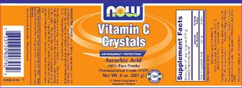 NOW Vitamin C Crystals - supplement