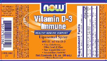 NOW Vitamin D-3 Immune Liposomal Spray - supplement