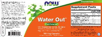 NOW Water Out - supplement