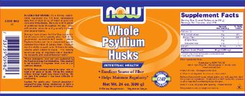 NOW Whole Psyllium Husks - supplement