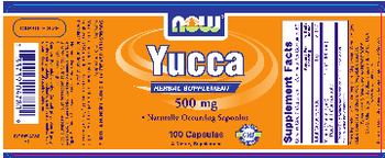 NOW Yucca 500 mg - herbal supplement