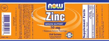 NOW Zinc 50 mg - supplement