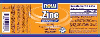 NOW Zinc 50 mg - supplement