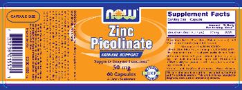 NOW Zinc Picolinate 50 mg - supplement