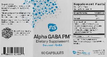 NS Alpha GABA PM - supplement
