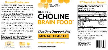NS Natural Stacks Acetyl-Choline Brain Food - supplement