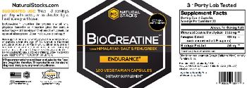 NS Natural Stacks BioCreatine with Himalayan Salt & Fenugreek - supplement