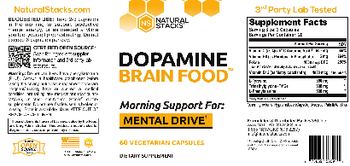 NS Natural Stacks Dopamine Brain Food - supplement