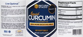 NS Natural Stacks Liquid Curcumin With Coconut Oil - supplement