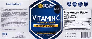 NS Natural Stacks Vitamin C With Zinc Glycinate - supplement