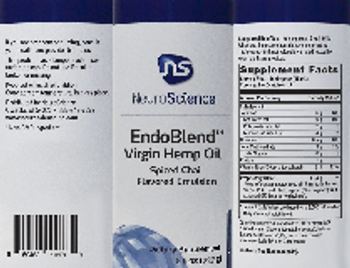 NS NeuroScience EndoBlend Virgin Hemp Oil Spiced Chai - supplement