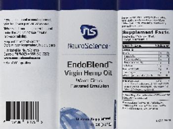 NS NeuroScience EndoBlend Virgin Hemp Oil Warmed Citrus - supplement
