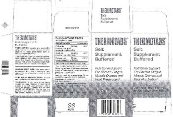 Numark Laboratories Thermotabs Salt Supplement Buffered - 