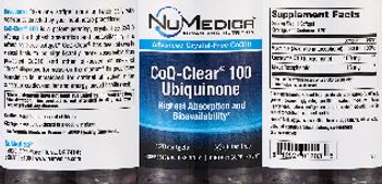 NuMedica CoQ-Clear 100 Ubiquinone - supplement