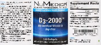 NuMedica D3-2000 - supplement
