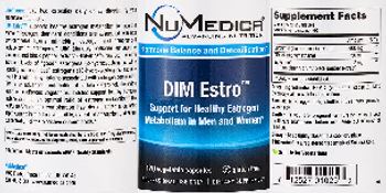 NuMedica DIM Estro - supplement