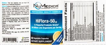 NuMedica HiFlora-5012 - supplement