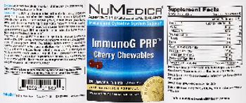 NuMedica ImmunoG PRP Cherry Chewables - supplement