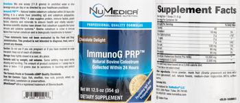 NuMedica ImmunoG PRP Chocolate Delight - supplement