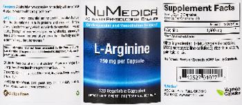 NuMedica L-Arginine 750 mg - supplement