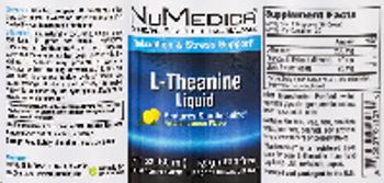 NuMedica L-Theanine Liquid Natural Lemon Flavor - supplement