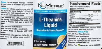 NuMedica L-Theanine Liquid - supplement