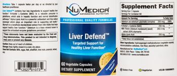 NuMedica Liver Defend - supplement