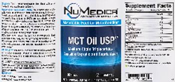 NuMedica MCT Oil USP - supplement