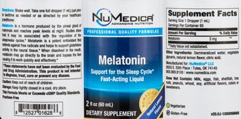 NuMedica Melatonin Natural Lemon Flavor - supplement