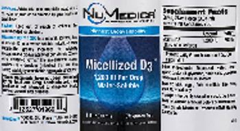NuMedica Micellized D3 1200 IU - supplement