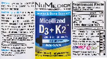 NuMedica Micellized D3 + K2 - supplement