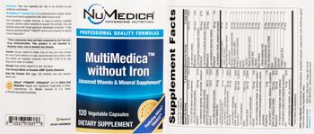 NuMedica MultiMedica without Iron - supplement