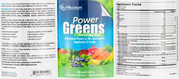 NuMedica Power Greens Refreshing Mint - supplement
