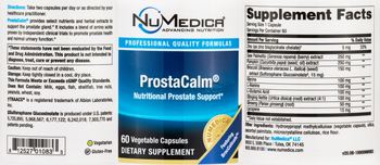 NuMedica ProstaCalm - supplement