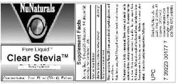 NuNaturals Clear Stevia - supplement