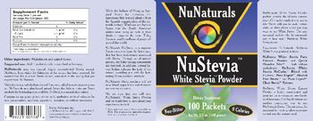 NuNaturals NuStevia - supplement