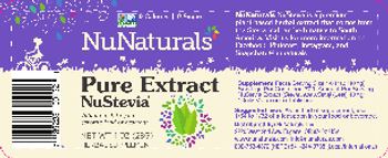 NuNaturals Pure Extract NuStevia - herbal supplement