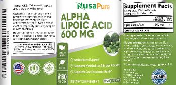 NusaPure Alpha Lipoic Acid 600 mg - supplement