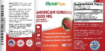 NusaPure American Ginseng - supplement