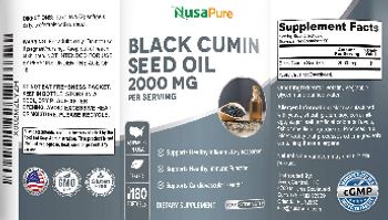 NusaPure Black Cumin Seed Oil 2000 mg - supplement