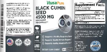 NusaPure Black Cumin Seed - supplement